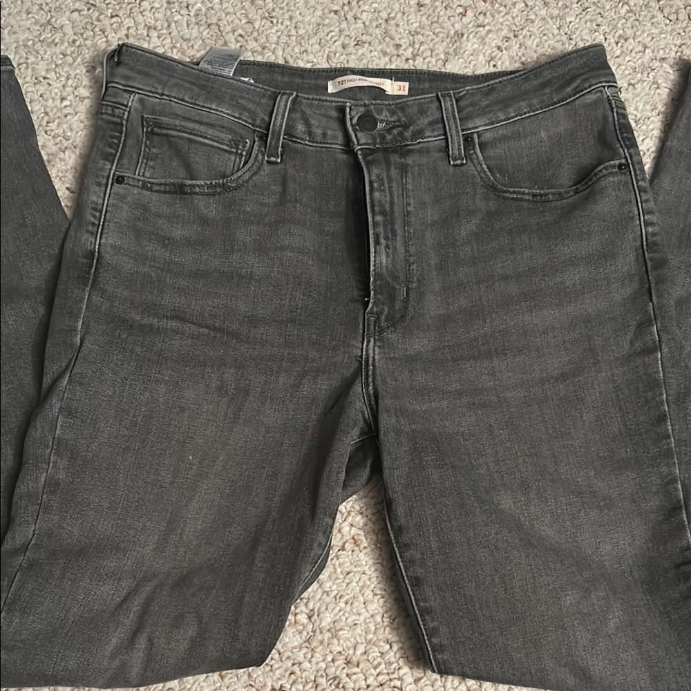 Levi's Gray Skinny Jeans Classic Style